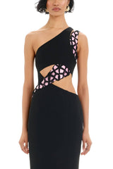 Shay Gown - Black/Pink