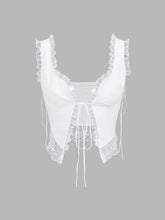Fly Away Fairytale Lace Trim Crop Cami Top