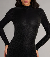 Midnight Mischief Leopard Print Catsuit