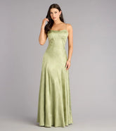 Annistyn Satin A-Line Formal Dress