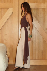 Arlowe Wrap Top - Chocolate