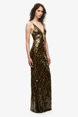 Misha Sapphire Sequin Maxi Dress - Plantation
