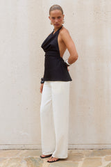 Kalli Straight Leg Pants - Sand