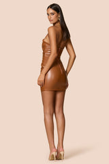 Nookie Evoke Mini Dress - Brown