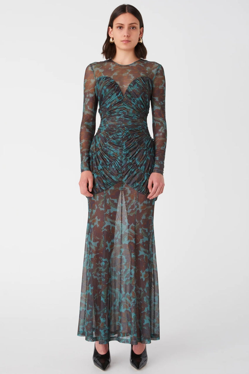 Misha Talitha Maxi Dress - Vintage Chintz Print Jade