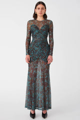 Misha Talitha Maxi Dress - Vintage Chintz Print Jade