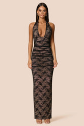 Nookie Arabella Halter Maxi Dress - Black