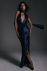 Nookie Mirabella Plunge Gown - Dark Navy