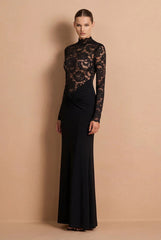 Nookie Ever After LS Gown - Black