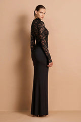 Nookie Ever After LS Gown - Black