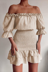 Joey Mini Dress - Sand