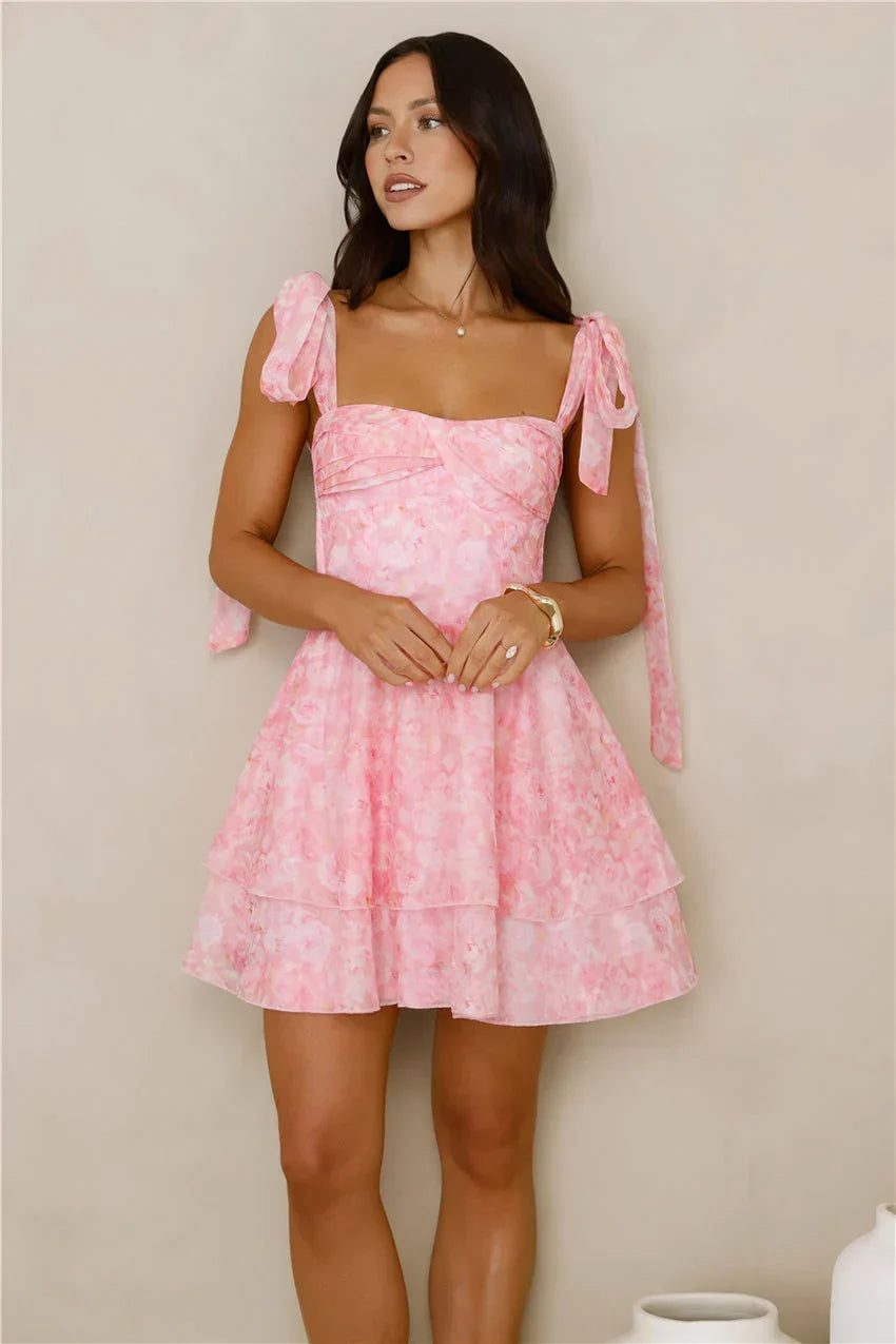 Soft Sunshine Mini Dress Pink