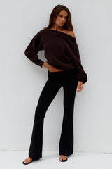 Dionne Knit Sweater - Chocolate
