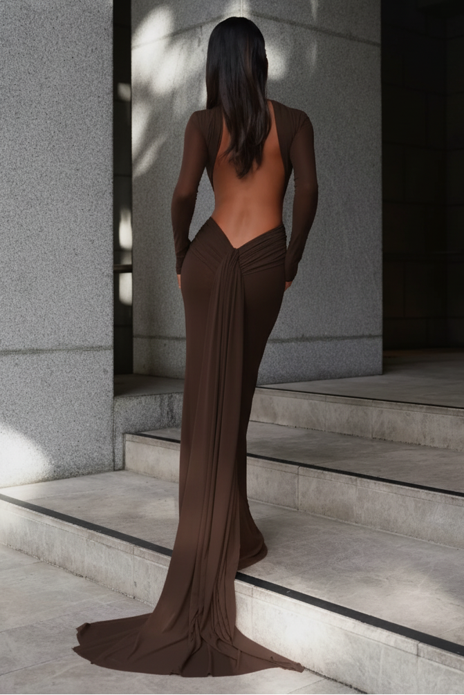 Monaco Gown - Chocolate