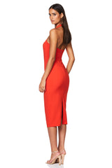 Nookie Love Affair Midi Dress - Tangerine