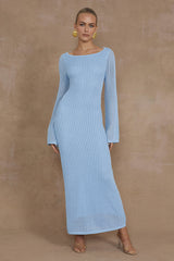 Tasha Midi Dress - Light Blue
