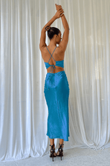 Chay Slip Dress - Ocean