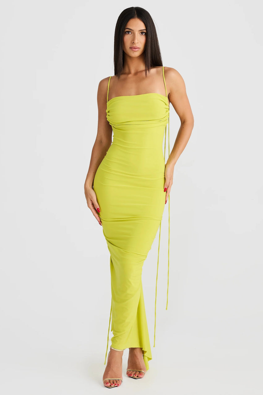 Olivia Dress - Chartreuse