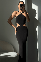 Ferne Midi Dress - Black