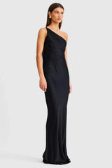 Aubrey Cowl Back Maxi Dress - Black