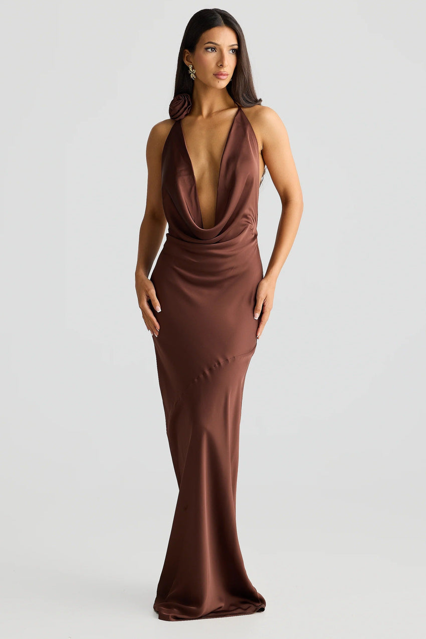 Josefina Dress - Espresso Brown