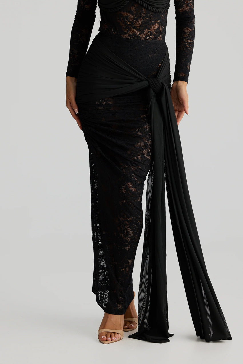 Celeste Skirt - Black Lace