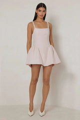 Veda Dress - Pink Tweed