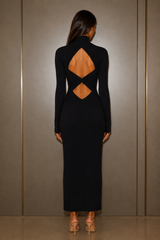Melina Midi Dress - Black
